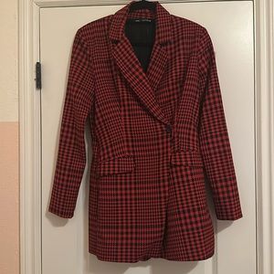 Zara Houndstooth Blazer Dress/Romper